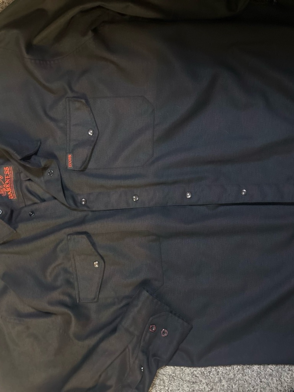DIXXON Men's Black Button-Down Western Shirt